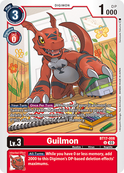 BT17-008 Guilmon Uncommon