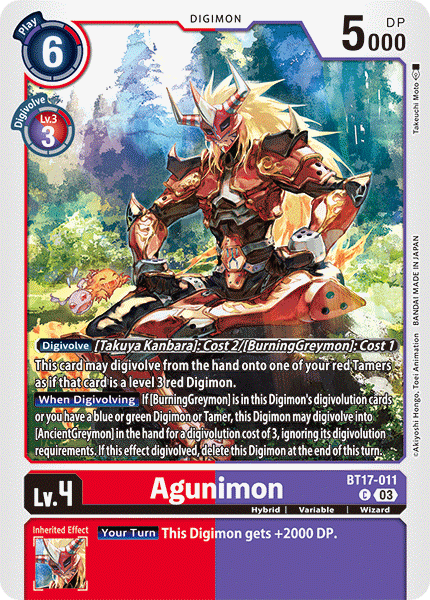 BT17-011 Agunimon Common