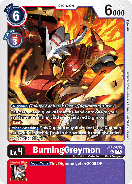 BT17-012 BurningGreymon Common