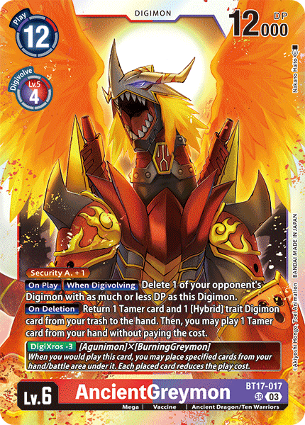 BT17-017 AncientGreymon Super Rare