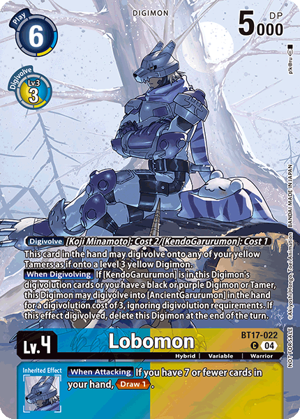 BT17-022 Lobomon Legend Pack 2024