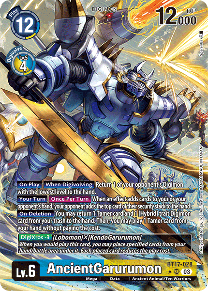 BT17-028 AncientGarurumon Alternative Art