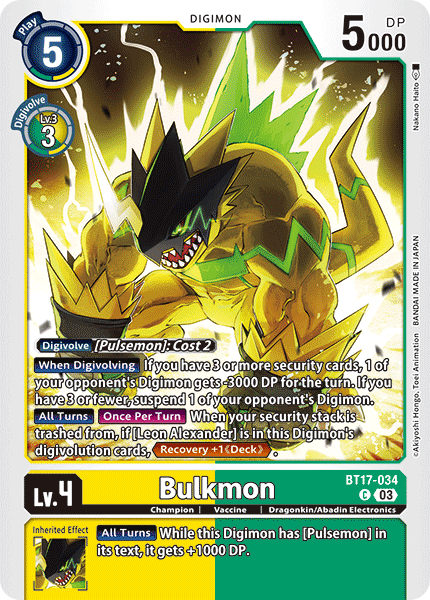 BT17-034 Bulkmon Common