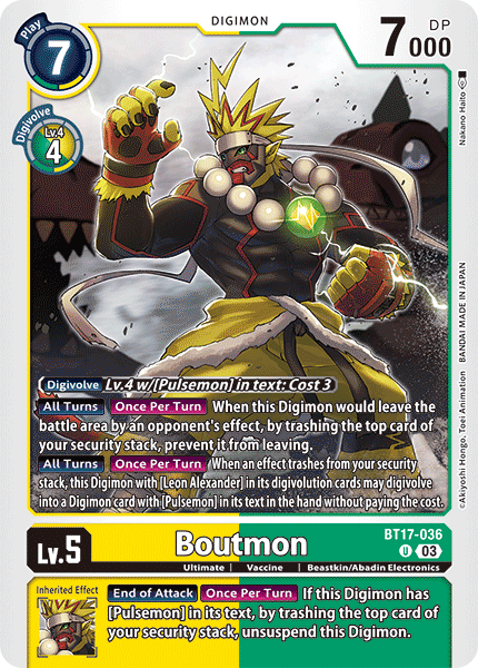 BT17-036 Boutmon Uncommon