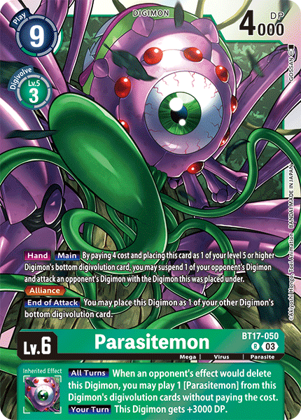 BT17-050 Parasitemon Rare