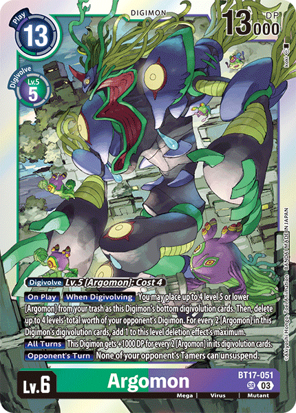 BT17-051 Argomon Super Rare