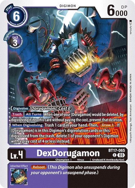 BT17-065 DexDorugamon Common