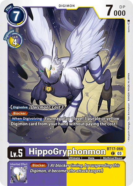 BT17-066 HippoGryphonmon Common