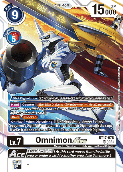 BT17-078 Omnimon ACE Super Rare