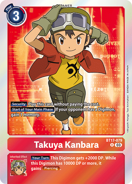 BT17-079 Takuya Kanbara Rare