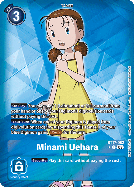 BT17-082 Minami Uehara Box Topper