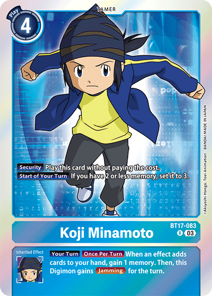 BT17-083 Koji Minamoto Rare