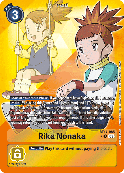 BT17-085 Rika Nonaka Box Topper