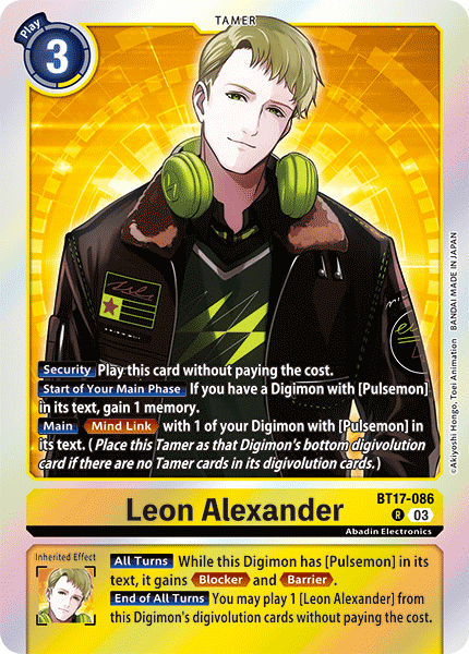 BT17-086 Leon Alexander Rare