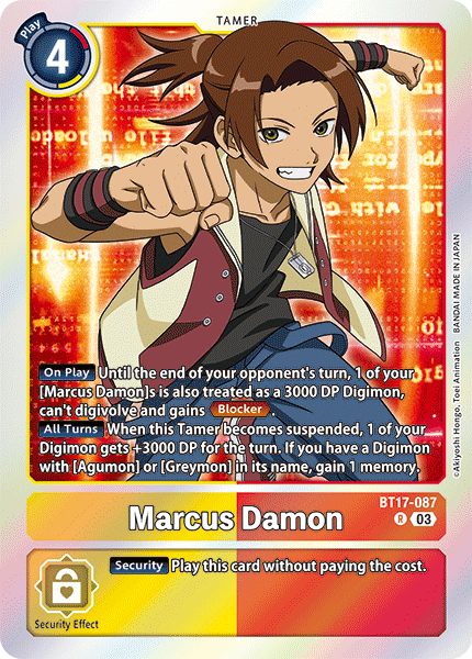 BT17-087 Marcus Damon Rare