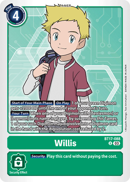 BT17-088 Willis Uncommon