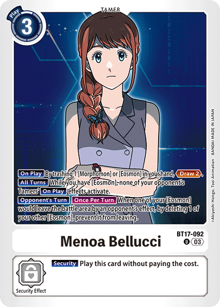 BT17-092 Menoa Bellucci Uncommon