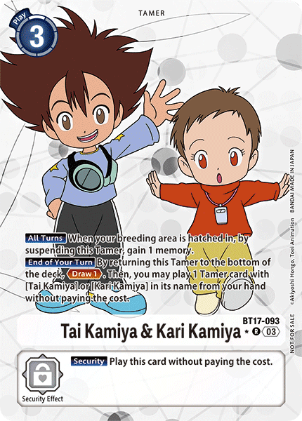 BT17-093 Tai Kamiya & Kari Kamiya Box Topper