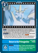 BT17-097 Return to the Primogenitor Uncommon