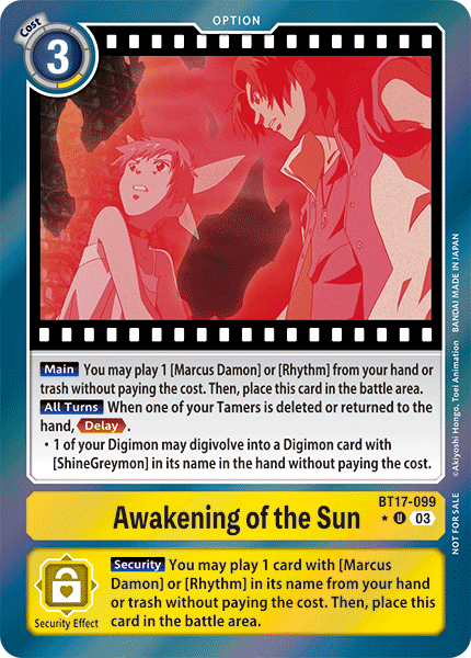 BT17-099 Awakening of the Sun Movie Memorial Pack