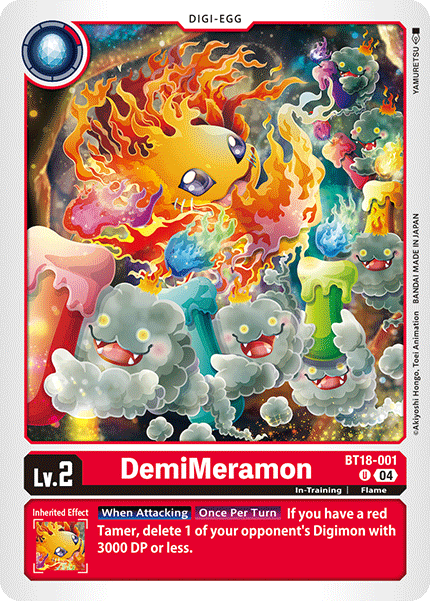 BT18-001 DemiMeramon Uncommon