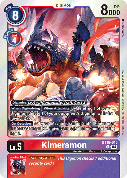 BT18-015 Kimeramon Rare