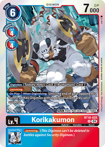 BT18-025 Korikakumon Rare