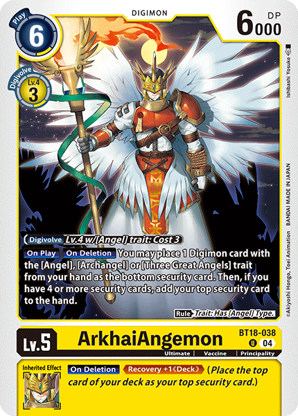 BT18-038 ArkhaiAngemon Uncommon