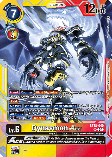 BT18-040 Dynasmon ACE Super Rare