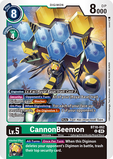 BT18-052 CannonBeemon Uncommon