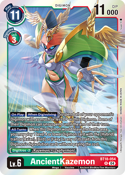 BT18-054 AncientKazemon Rare