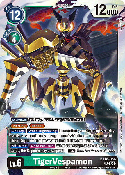 BT18-056 TigerVespamon Super Rare