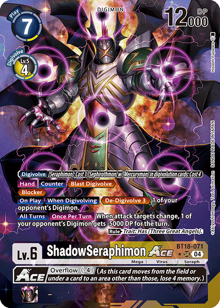 BT18-071 ShadowSeraphimon ACE Alternative Art