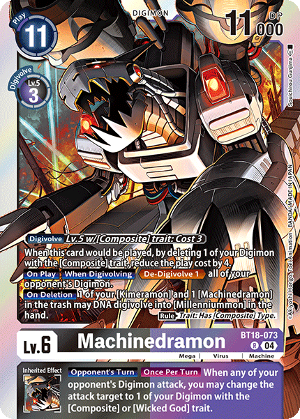 BT18-073 Machinedramon Rare