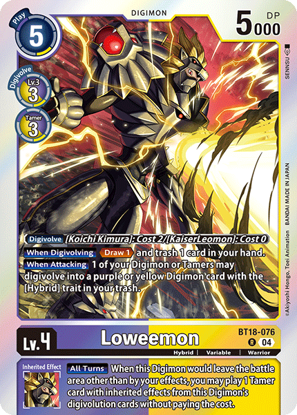 BT18-076 Loweemon Rare