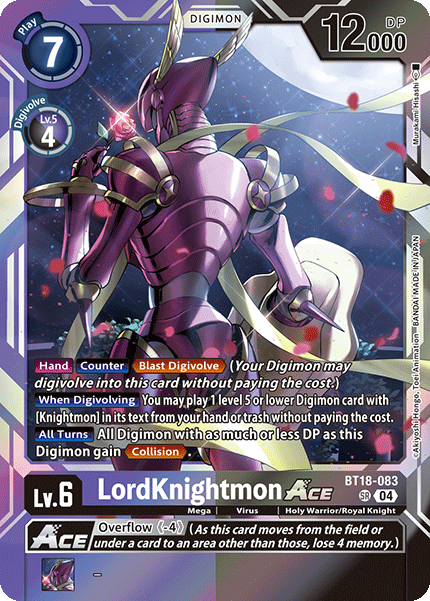 BT18-083 LordKnightmon ACE Super Rare