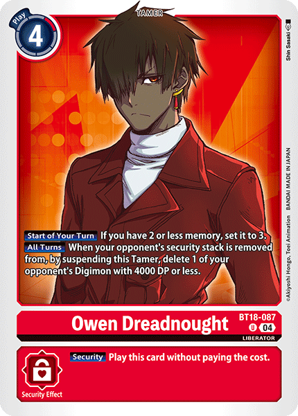 BT18-087 Owen Dreadnought Uncommon