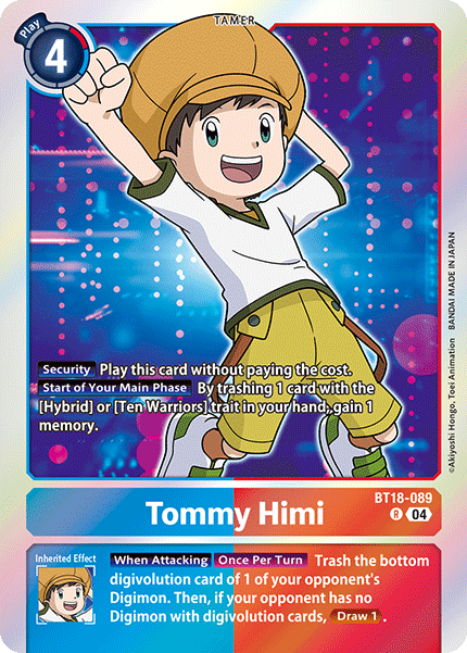 BT18-089 Tommy Himi Rare