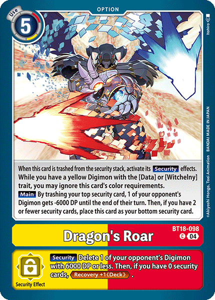 BT18-098 Dragon's Roar Common