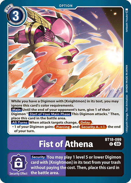 BT18-099 Fist of Athena Common