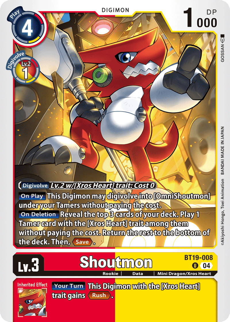 BT19-008 Shoutmon Uncommon