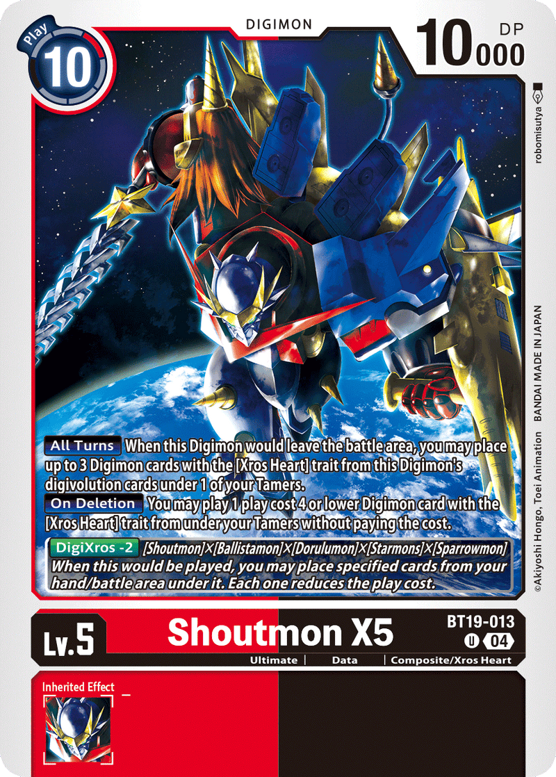 BT19-013 Shoutmon X5 Uncommon