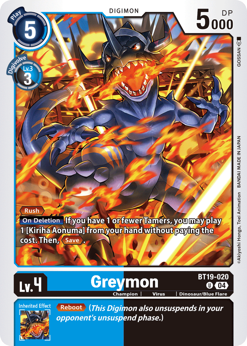 BT19-020 Greymon Uncommon