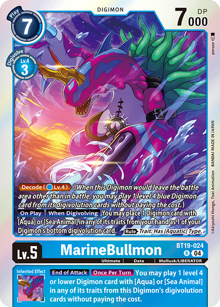 BT19-024 MarineBullmon Rare