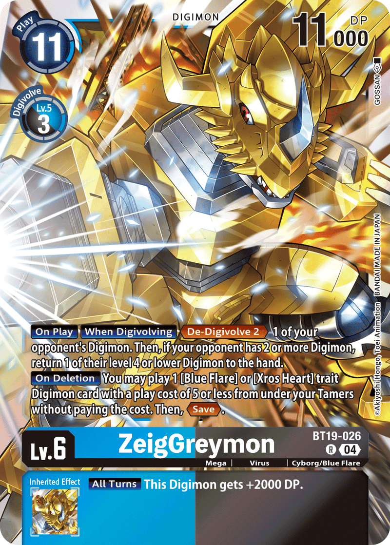 BT19-026 ZeigGreymon Rare