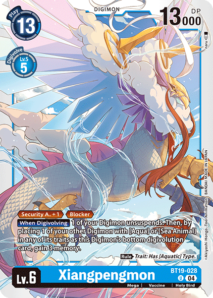 BT19-028 Xiangpengmon Uncommon