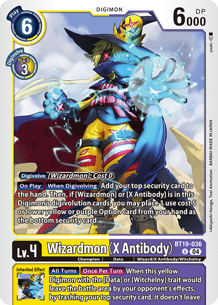 BT19-036 Wizardmon (X Antibody) Uncommon