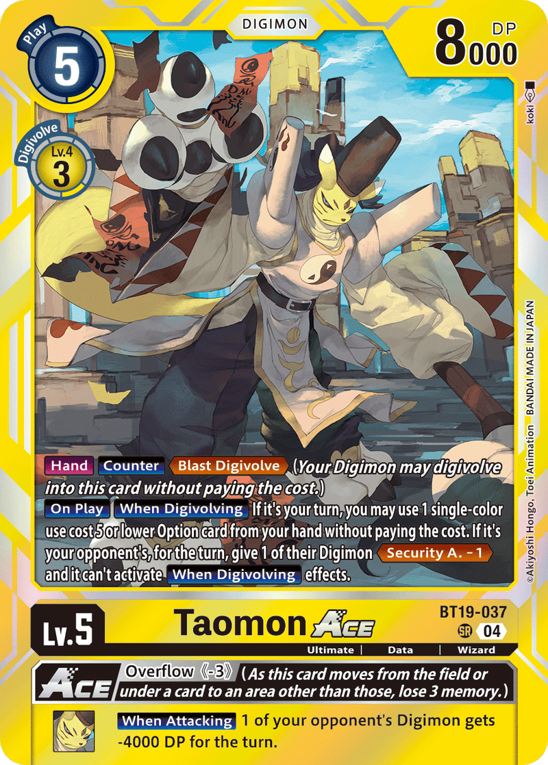 BT19-037 Taomon ACE Super Rare