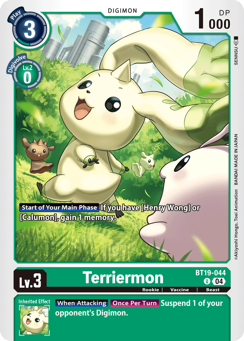 BT19-044 Terriermon Uncommon