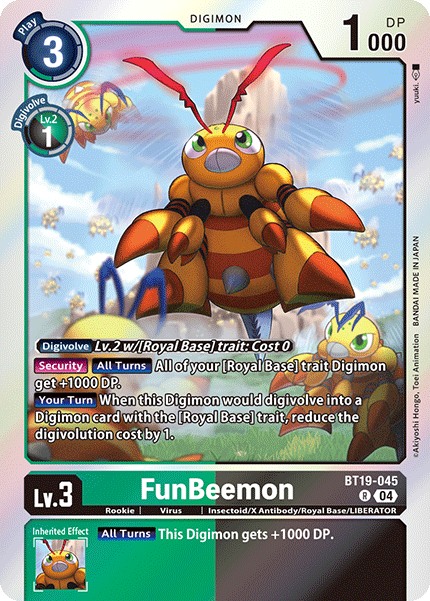 BT19-045 FunBeemon Rare